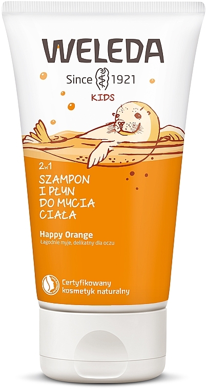 Weleda Kids 2in1 Shampoo & Bodu Wash Fruchtige Orange - 2in1 Shampoo & Duschgel "Fruchtige Orange" — Bild N1