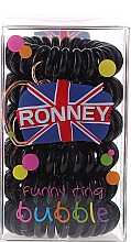 Düfte, Parfümerie und Kosmetik Haargummis schwarz 6 St. №16 - Ronney Professional Funny Ring Bubble 16