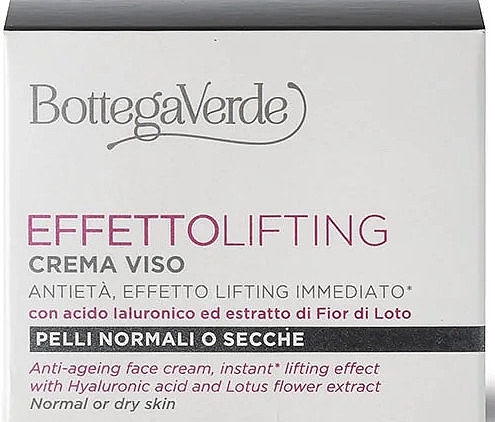 Anti-Aging-Creme für normale bis trockene Haut - Bottega Verde Lifting Effect Anti-Ageing Face Cream — Bild N2