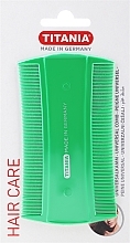 Düfte, Parfümerie und Kosmetik Doppelseitiger Haarkamm 10 cm hellgrün - Titania Universal Comb