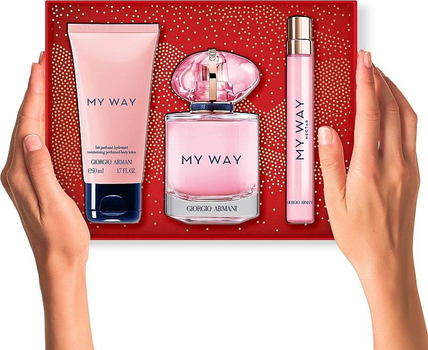 Giorgio Armani My Way Nectar - Set (Eau de Parfum/90+ Eau de Parfum/10ml + Körperlotion/50ml) — Bild N2