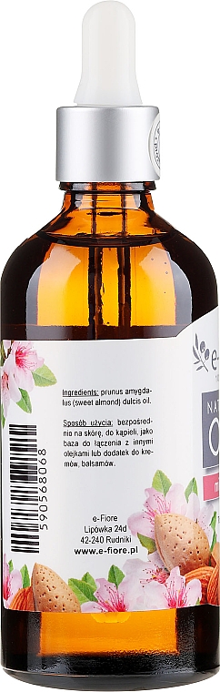 100% reines unraffiniertes Mandelöl - E-Fiore Natural Sweet Almond Oil — Bild N4