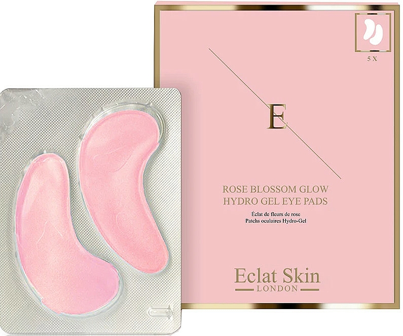 Hydrogel-Augenpatches mit Rosenblüte - Eclat Skin London Rose Blossom Glow Hydro-Gel Eye Pads — Bild N1