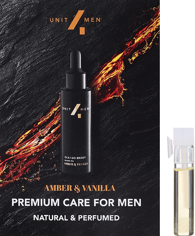 Bartserum - Unit4Men Amber&Vanilla Beard Serum (Probe)  — Bild N1