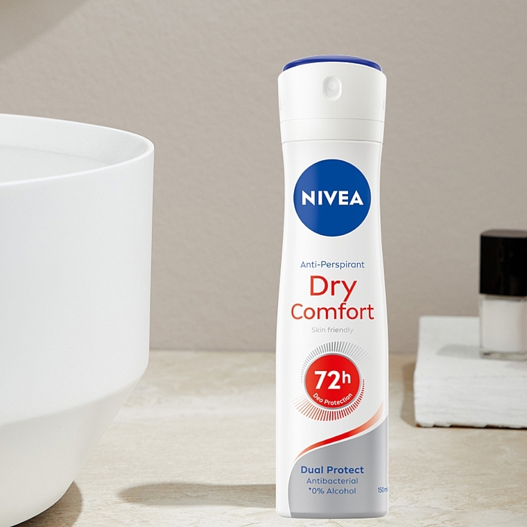 Deospray Antitranspirant Schutz und Komfort 72 Stunden - Nivea Deodorant Dry Comfort Plus Spray — Bild N7