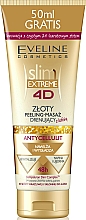 Düfte, Parfümerie und Kosmetik Goldende Peeling-Massage gegen Cellulite - Eveline Cosmetics Slim Extreme 4D Gold Draining Peeling-Massage