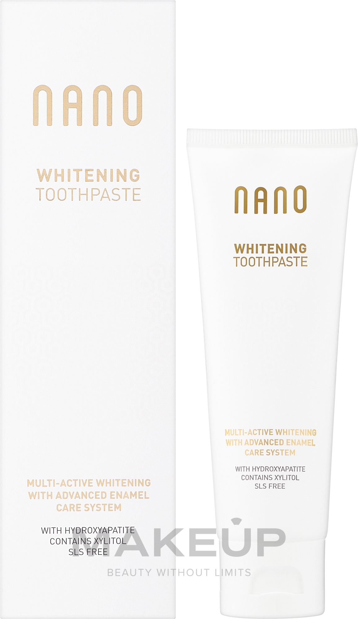 Aufhellende Zahnpasta mit Hydroxylapatit - WhiteWash Laboratories Nano Whitening Toothpaste — Bild 75 ml