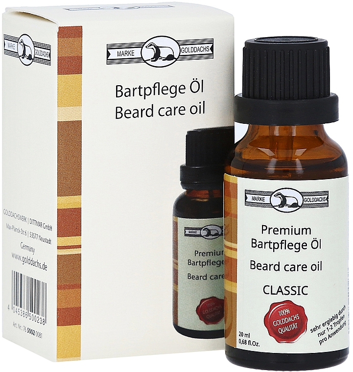 Bartöl - Golddachs Beard Oil Classic — Bild N3