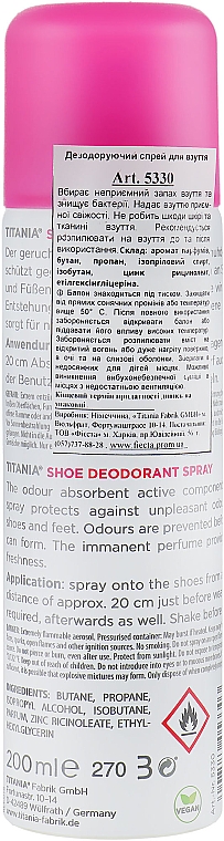 Fußpflege-Spray - Titania Foot Care Spray — Bild N2