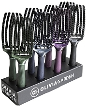 Düfte, Parfümerie und Kosmetik Olivia Garden Fingerbrush Midnight Desert Edition Display - Haarbürsten-Set 8 St.