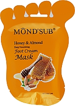 Pflegende Fußmaske mit Honig und Mandeln - Mond'Sub Honey & Almond Foot Cream Mask — Bild N1