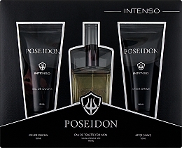 Düfte, Parfümerie und Kosmetik Instituto Espanol Poseidon Intenso - Duftset (Eau de Toilette 150ml + Duschgel 150ml + After Shave Balsam 150ml)