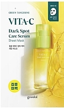Düfte, Parfümerie und Kosmetik Tuchmaske für Gesichtsdepigmentierung - Goodal Green Tangerine Vita C Serum Sheet Mask