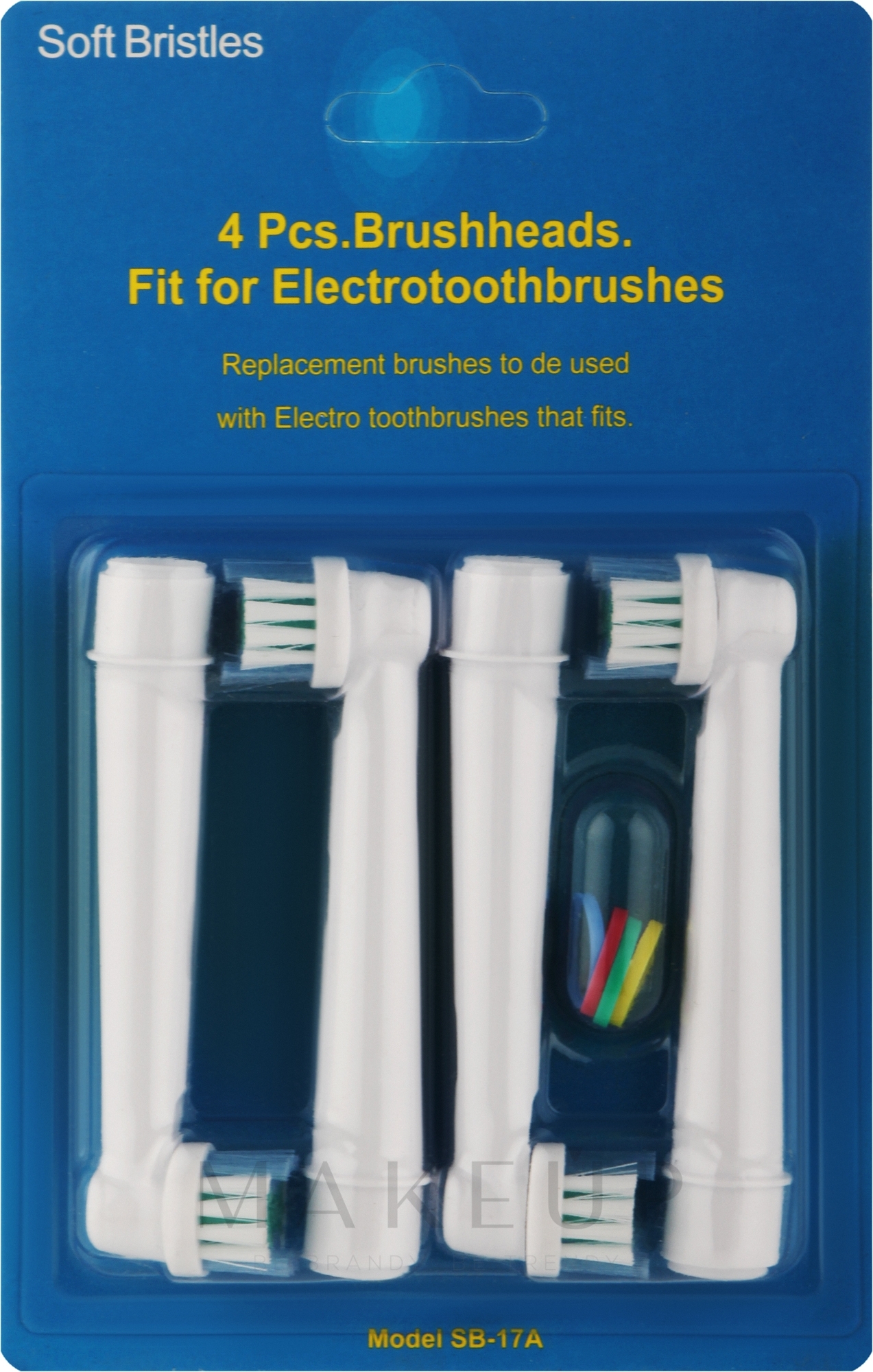 Ersatzkopf für elektrische Zahnbürste 4 St. - Deni Carte — Bild 4 St.