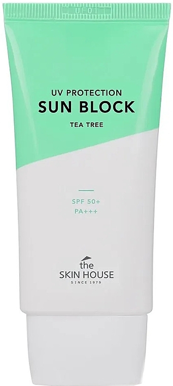 Sonnenschutzcreme mit Teebaumextrakt - The Skin House UV Protection Sun Block Tea Tree SPF50+ — Bild N1