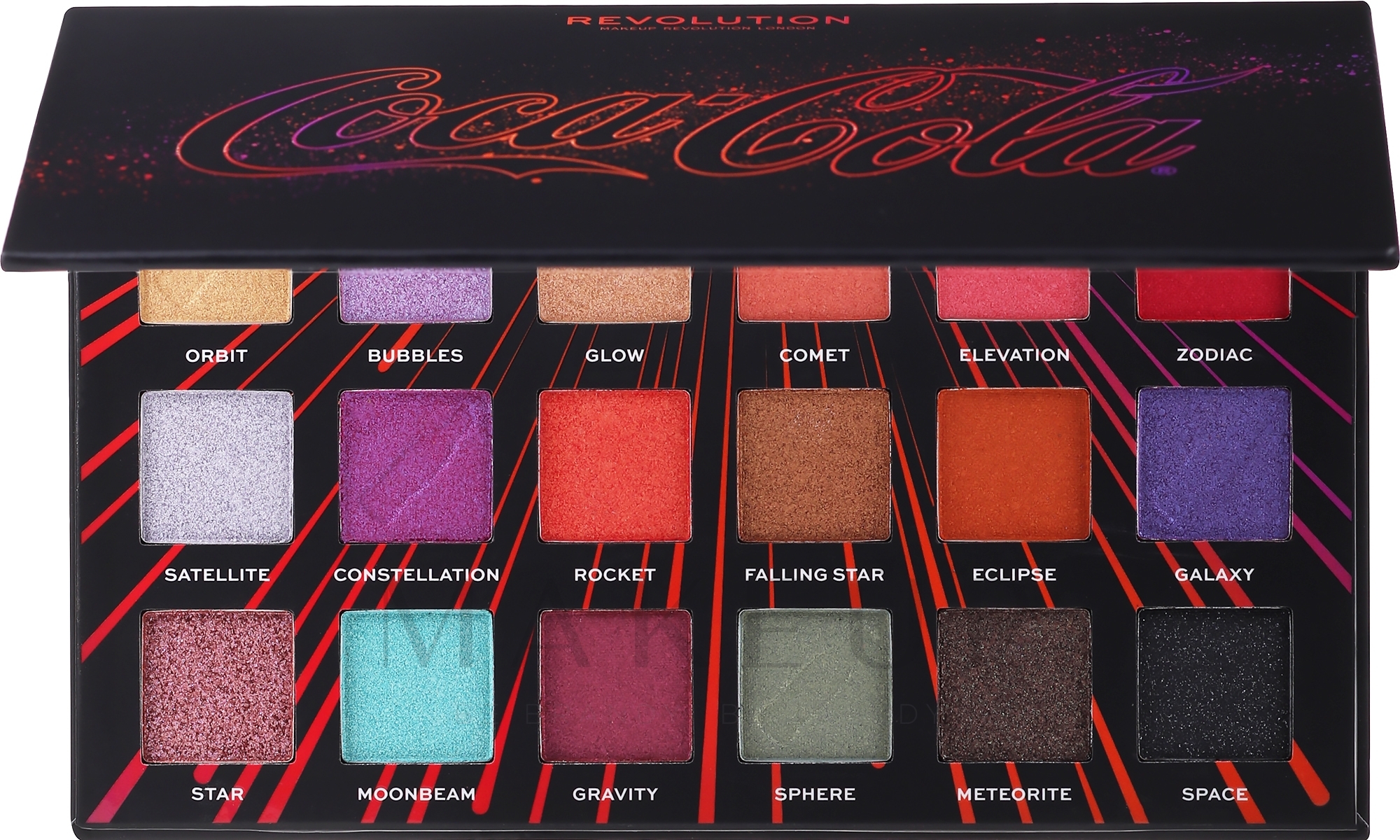 Lidschattenpalette - Makeup Revolution x Coca-Cola Creations Shadow Palette — Bild 13.7 g