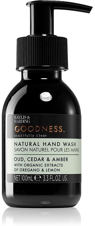Natürliche Handseife Oud, Cedar & Amber - Baylis & Harding Goodness Oud, Cedar & Amber Natutal Hand Wash — Foto N1