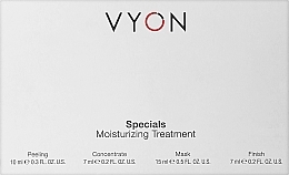 Düfte, Parfümerie und Kosmetik Gesichtspflegeset - Vyon Specials Moisturizing Treatment (Gesichtspeeling 10ml + Gesichtskonzentrat 7ml + Gesichtsmaske 15ml + Gesichtscreme 7ml)