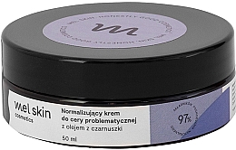 Düfte, Parfümerie und Kosmetik Normalisierende Creme für Problemhaut mit Schwarzkümmelöl - Mel Skin
