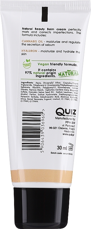 BB Creme - Quiz Cosmetics BB Beauty Balm Cream SPF15 — Bild N2