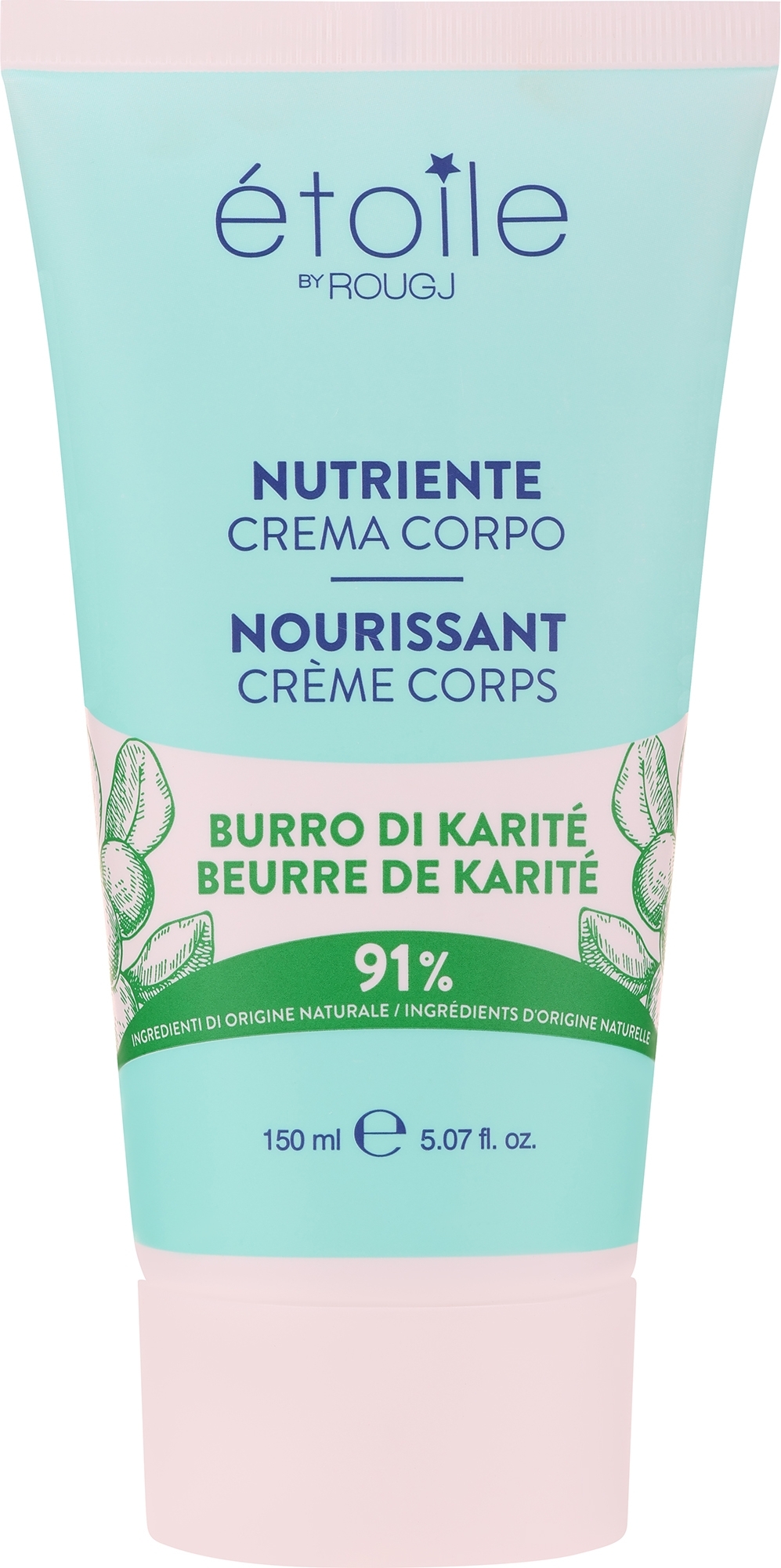 Nährende Körpercreme mit Sheabutter - Rougj+ Etoile by Rougj Nourishing Body Cream with Shea Butter	 — Bild 150 ml