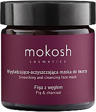 Glättende und reinigende Gesichtsmaske Feigen und Aktivkohle - Mokosh Cosmetics Smoothing & Cleansing Face Mask Fig With Charcoal — Bild N1