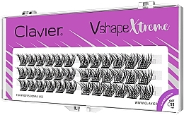 Wimpernbüschel C 11 mm  - Clavier V Shape Extreme  — Bild N1