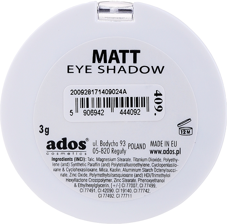 Matte Lidschatten - Ados Matt Effect Eye Shadow — Bild N16