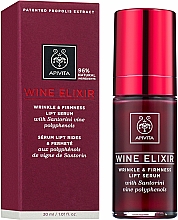 Düfte, Parfümerie und Kosmetik Straffendes Anti-Falten Gesichtsserum mit Lifting-Effekt - Apivita Wine Elixir Wrinkle And Firmness Lift Serum