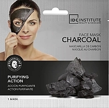 Tuchmaske für das Gesicht mit Aktivkohle - IDC Institute Charcoal Tissue Face Mask — Bild N1