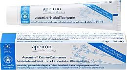 Düfte, Parfümerie und Kosmetik Homöopathische Kräuter-Zahncreme - Apeiron Herbal Toothpaste Homeopathic