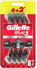 Düfte, Parfümerie und Kosmetik Einwegrasierer-Set 6+2 St. - Gillette Blue3 Nitro