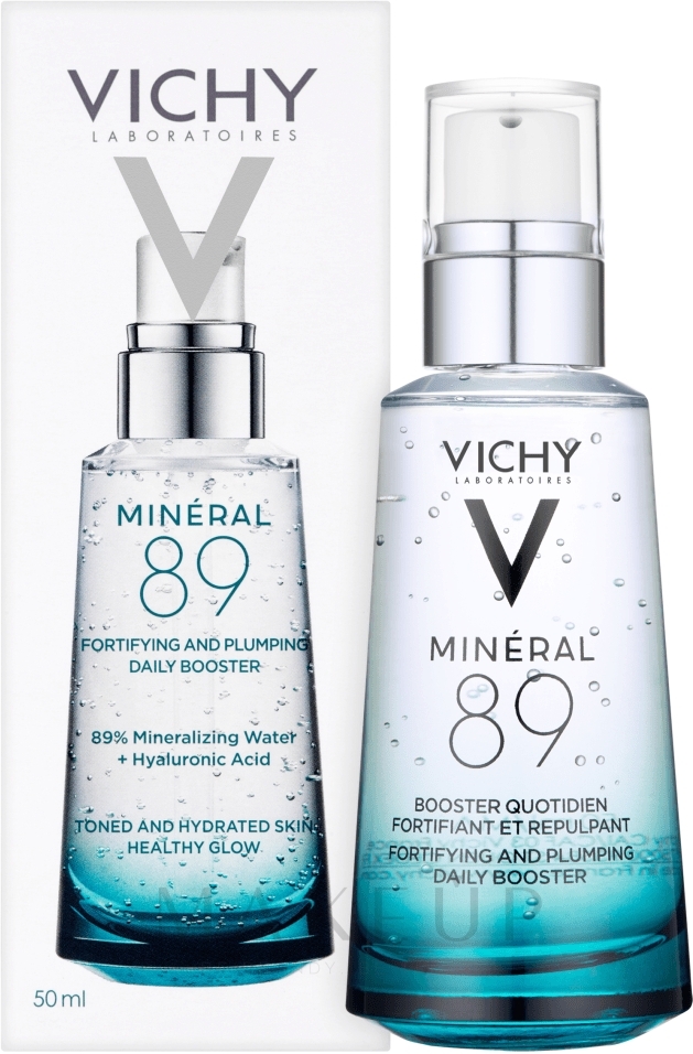 Stärkender Gesichtsbooster für täglichen Gebrauch - Vichy Mineral 89 Fortifying And Plumping Daily Booster — Foto 50 ml