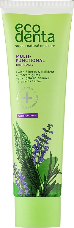 Universelle Zahnpaste mit Kräuterextrakten und Kalident - Ecodenta Multifunctional Herbal Toothpaste — Bild N1