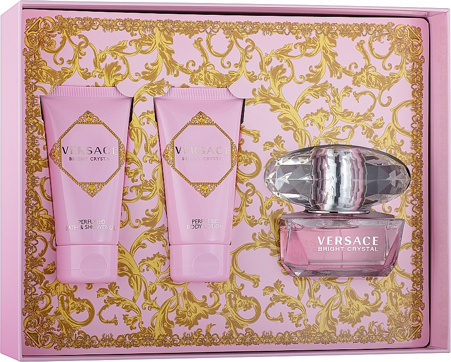 Versace Bright Crystal - Duftset (Eau de Toilette 50ml + Körperlotion 50ml + Duschgel 50ml)  — Bild N2