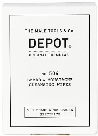 Hygienische Feuchttücher für Schnurrbart und Bart - Depot Beard&Moustache Specifics 504 — Bild N1