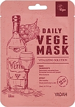 Düfte, Parfümerie und Kosmetik Tuchmaske für das Gesicht mit Wein - Yadah Daily Vegi Wine Mask