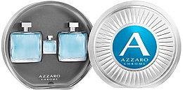 Düfte, Parfümerie und Kosmetik Azzaro Chrome - Duftset (Eau de Toilette 100ml + After Shave Lotion 100ml + Mini 7ml)