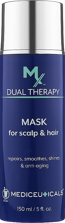 Revitalisierende Anti-Aging-Maske für Haar und Kopfhaut - Mediceuticals MX Dual Therapy Mask For Scalp And Hair — Bild N2