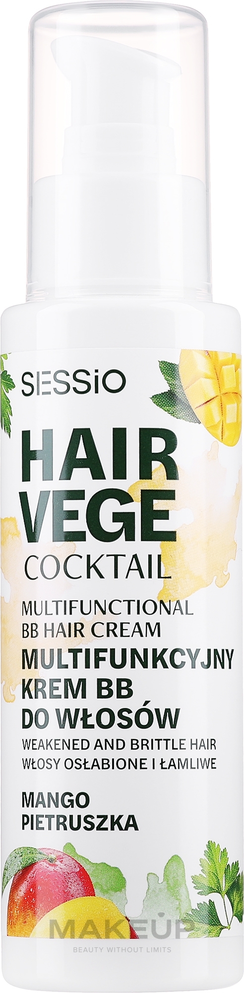 Multifunktionale BB-Haarcreme Mango - Sessio Hair Vege Cocktail Multifunctional BB Hair Crem — Bild 100 g