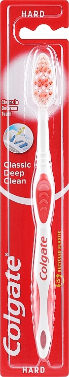 Zahnbürste hart Classic Deep Clean rot-weiß - Colgate Classic Deep Clean Soft — Bild N1