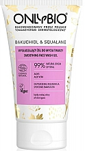 Düfte, Parfümerie und Kosmetik Glättendes Gesichtswaschgel mit Bakuchiol und Squalan - OnlyBio Bakuchiol & Squalane Smoothing Face Wash Gel