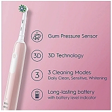 Elektrische Zahnbürste rosa - Oral-B Pro 1 Cross Action Electric Toothbrush Pink — Bild N6