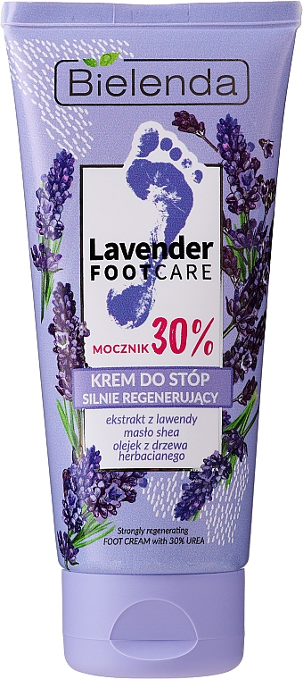 Fußcreme mit Lavendelextrakt und Sheabutter - Bielenda Lavender Foot Care Cream — Bild N1