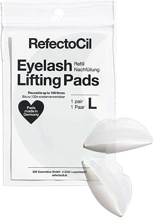 Lifting-Pads für geschwungene Wimpern aus Silikon Größe L - RefectoCil Eyelash Lifting Pads L — Bild N1