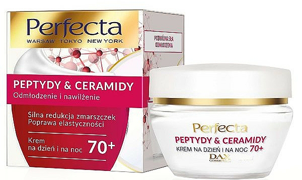 Regenerierende Gesichtscreme für Tag und Nacht mit Peptiden und Ceramiden 70+ - Perfecta Peptydy&Ceramidy — Bild N1
