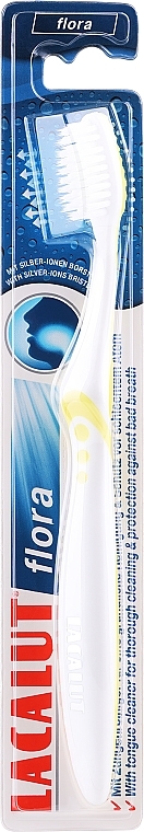 Zahnbürste weiß-gelb  - Lacalut Flora Toothbrush  — Bild N1