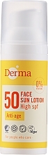 Anti-Aging Sonnenschutzlotion für das Gesicht SPF 50 - Derma Sun Face Lotion Anti-Age SPF50 — Bild N2