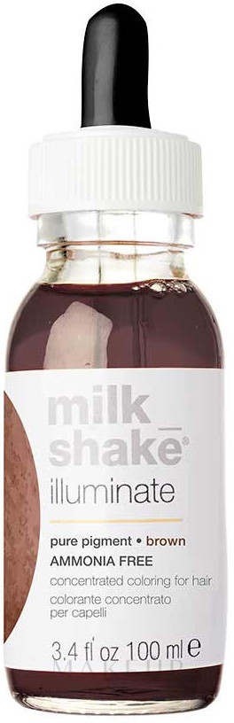 Konzentriertes Haarfärbemittel - Milk Shake Illuminate Pure Pigment — Bild Brown