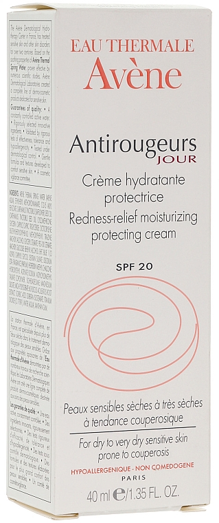 Schützende Gesichtscreme gegen Rötungen SPF 20 - Avene Soins Anti-Rougeurs Redness Cream — Foto N1